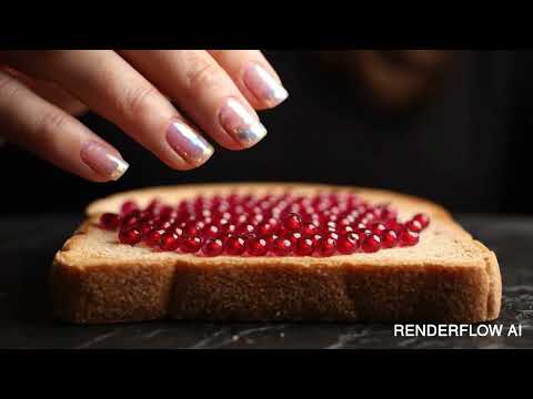 Ruby Pomegranate Glaze | Iridescent Toast ASMR ❤️✨
