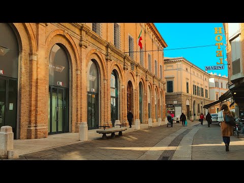 Beautiful city - Forli. Italy  - 4k Walking Tour around the City - Travel Guide. #152