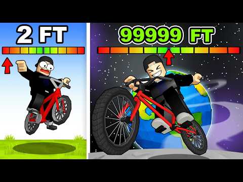 Flying 4,132,842 Feet on a BIKE in Roblox