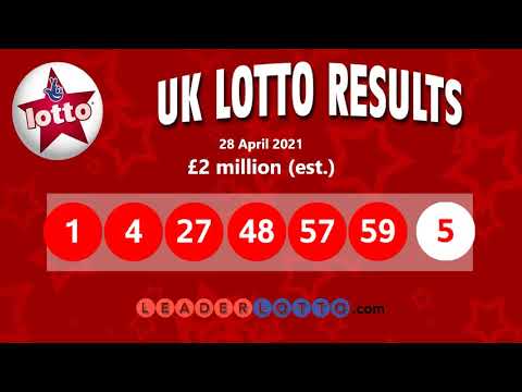 UK Lotto Results, National Lottery Winning Numbers for Wednesday, 28 April, 2021