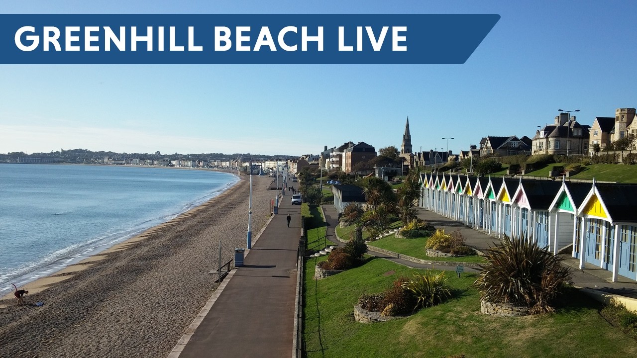 Live webcam view of Greenhill Beach & Weymouth Bay