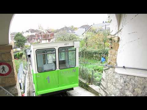 Standseilbahn 2000.01 Neuchâtel Ecluse - Plan Abfahrt in der Bergstation Video 1