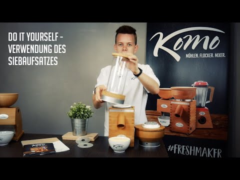 KoMo DIY - Verwendung des Siebaufsatzes