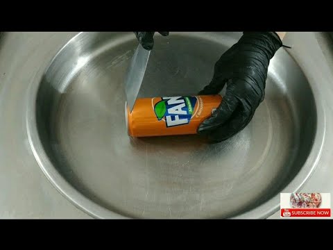 ASMR -  "FANTA"  How to make FANTA to Ice Cream Rolls