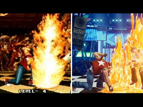 King Of Fighters Terry Bogard " Power Geyser " Evolution 1994 TO 2022 - KOF 94 TO KOF XV ||