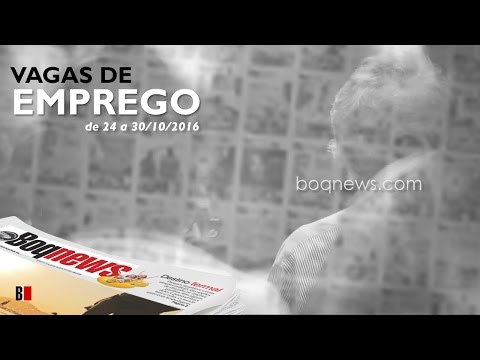 Vagas de Emprego de 24 a 30 de outubro