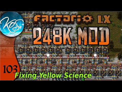 Factorio 248k Mod 103 - YELLOW SCIENCE BOOST!! - Tips & Tricks