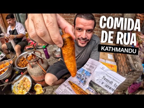 Provando 35 COMIDAS TÍPICAS na capital do Nepal 🇳🇵 [Documentário Completo]