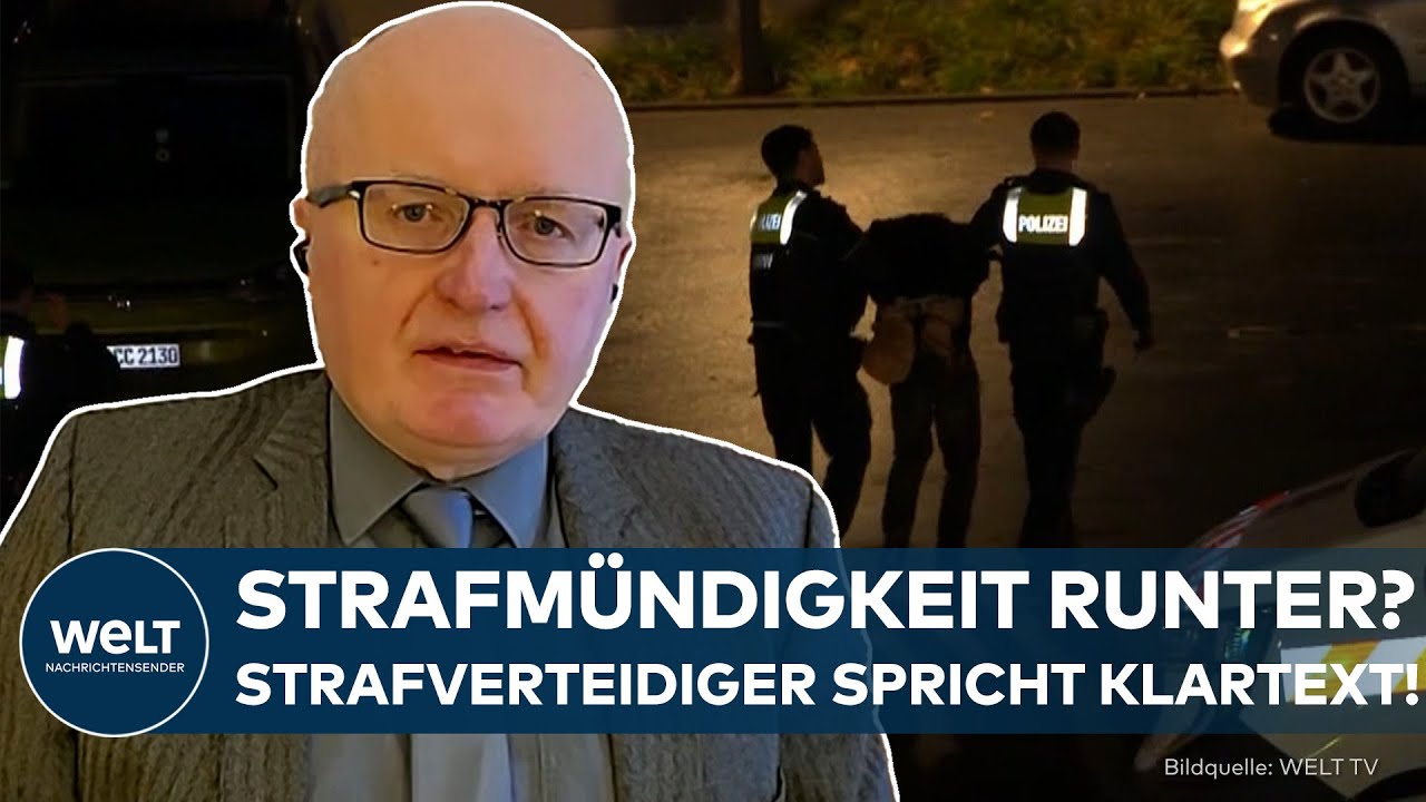 DEUTSCHLAND: Strafmündigkeit runter? – Strafverteidiger Vetter spricht Klartext!