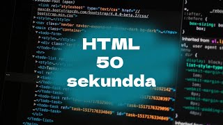 HTML 50 sekundda | Dasturlash | HTML nima?