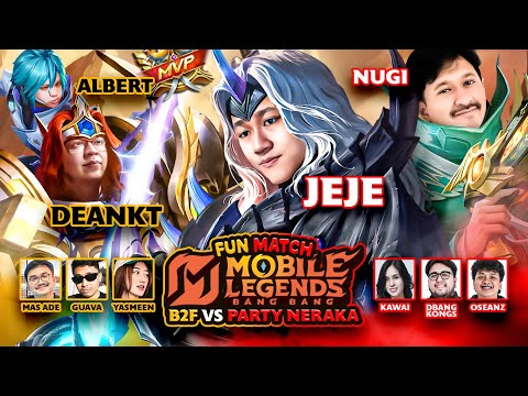 BIG MATCH B2F VS PARTY NERAKA | JEJE VS ALBERT BERTEMU DI JUNGLE