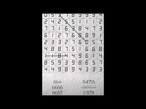 Numbers search Video