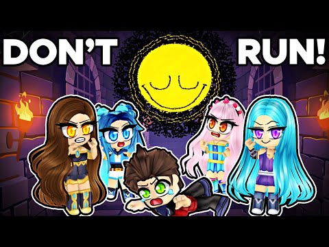 WE CAN'T ESCAPE THE HAPPY MONSTERS IN ROBLOX!