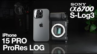 iPhone 15 Pro vs Sony a6700 - LOG Footage BATTLE!!