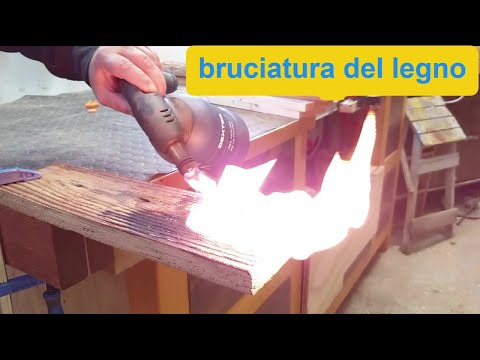 BRUCIATURA DEL LEGNO tecnica giapponese