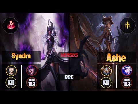 Ruler SYNDRA (ADC) [Electrocute] VS ASHE - Challenger KR Patch 10.3