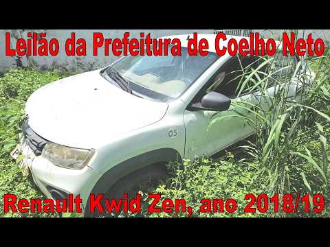 Leilão da Prefeitura de Coelho Neto/MA: Renault Kwid Zen, placa PTH7103, ano 2018/2019 - lote 03