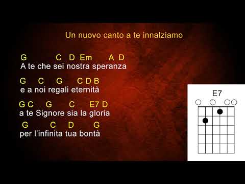 Un Nuovo Canto A Te Innalziamo - Accordi Per Chitarra - CAST
