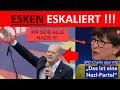 💥MEGA EIGENTOR 💥 SPD CHEFIN ESKEN ESKALIERT MIT NAZI-KEULE hahaha