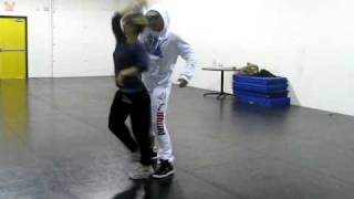 Blake McGrath and Lauren Froderman rehearse &quot;Stage Fright&quot; video