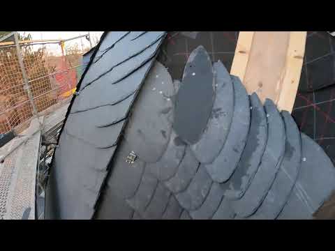 Schiefer Wangenkehle decken - Teil 2 - Schieferdach in Weil der Stadt