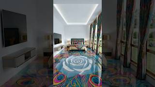 Galaxy Epoxy Floor With Hidden Aquarium Transformation 23 #interiordesign #aquarium #shorts #viral