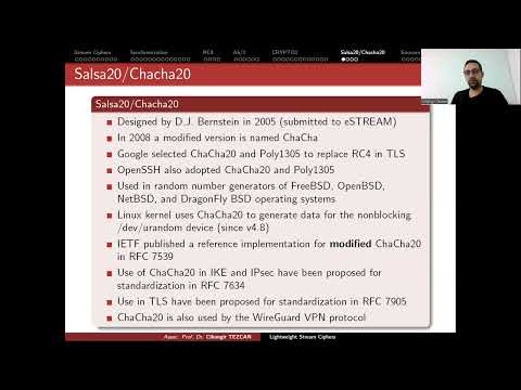 ChaCha, Enocoro, and Trivium Stream Ciphers