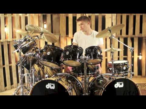 DW Collectors Series Exotic Natural To Candy Black Fade Over Twisted Royal Ebony