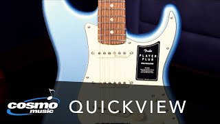 Video thumbnail for Fender Player Plus Stratocaster - Pau Ferro, Opal Spark Quickview Cosmo Music by Cosmo Music - The Musical Instrument Superstore!