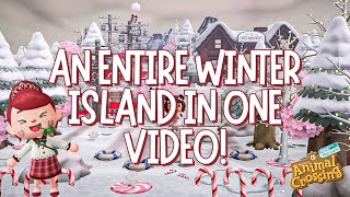 Let’s Design an ENTIRE Island in ONE Video! Winter Pink! | ACNH 2024 | Animal Crossing New Horizons