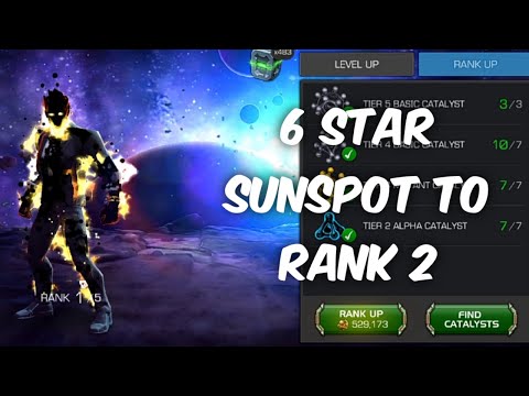 6 Star Sunspot Rank Up To Rank 2!! | Marvel Contest Of Champions