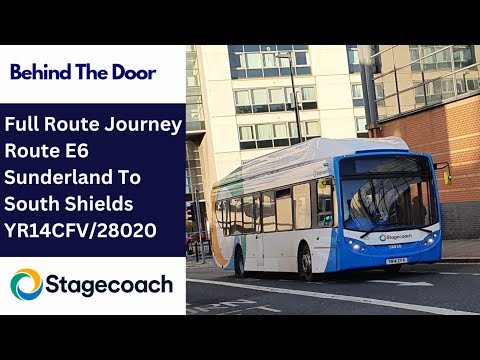 Behind The Door: Route E6 | YR14CFV/28020 - Stagecoach North East: Scania K270UB/ADL Enviro 300NG