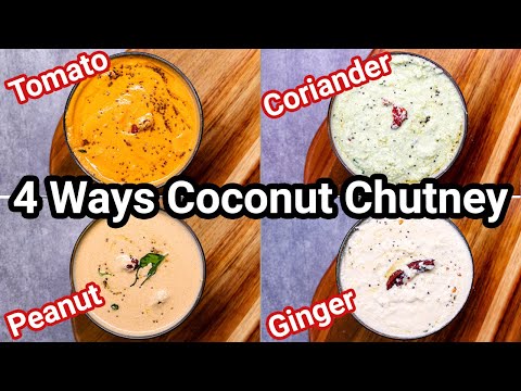 South Indian Coconut Chutney sa Apat na Paraan