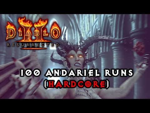 Diablo 2: Resurrected - 100 Andariel Runs (Hardcore)