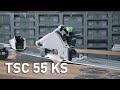 Scie plongeante sans fil FESTOOL TSC 55 KSEB-Basic - 577988 Video Thumbnail