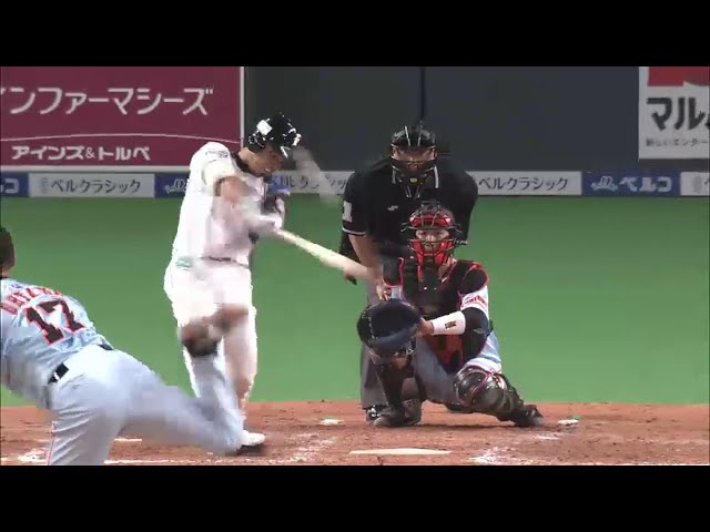 【4回裏】逆襲の糸口!! ファイターズ・近藤のソロホームランで2点差に 2015/3/3 F-G