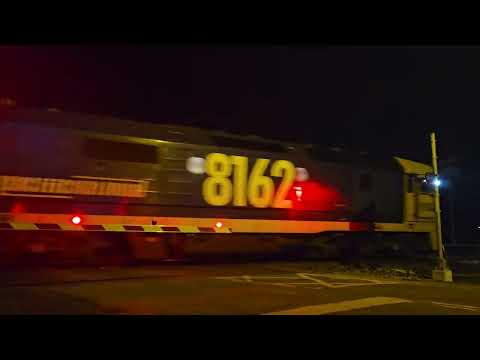 7735V PN empty grain train, Geelong to Dimboola, 2200, 22/8/24, Ararat West VIC