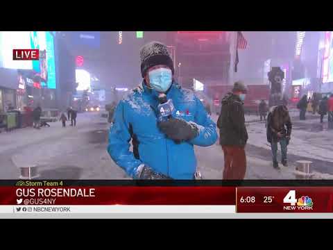NYC's First Big Snow Storm in Years: See the Latest in Times Square | NBC New York