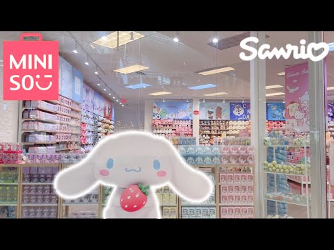 🌸Sanrio x Miniso 🌸 compras para organização, roupas fofas da Sanrio, itens do dia a dia mas kawaii 🌸