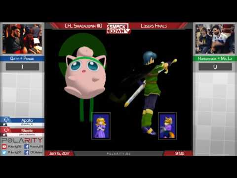 CFL Smackdown 110 Melee - Hungrybox + MrLz vs Pengie + Oaty - Doubles Losers Finals