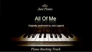 All Of Me by John Legend (Piano Accompaniment)