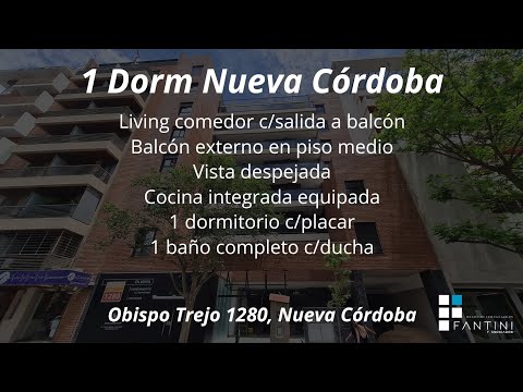 Nueva Córdoba // Obispo Trejo 1280 // Depto 1 Dorm // Balcón // Externo