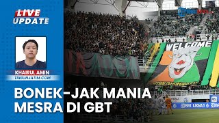 Mesranya Bonek & The Jak Mania di GBT, Seruan Perdamaian Lewat Saling Hormat saat Balas Yel-yel