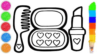 How to Draw a Makeup Set | Step by Step