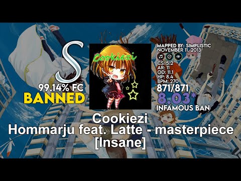 ⚠ [8.03⭐] Cookiezi | Hommarju - masterpiece [Insane] +HRHDDT 99.14% FC | Cheated - osu!