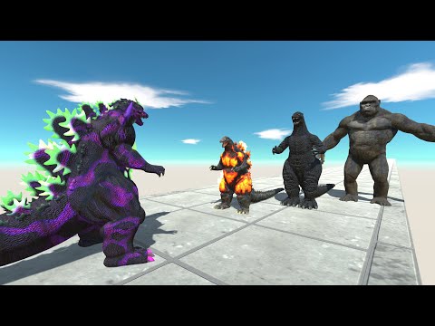VIOLET SUPER GODZILLA DEATH RUN - Animal Revolt Battle Simulator