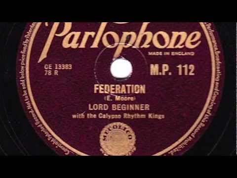Federation [10 inch] - Lord Beginner with the Calypso Rhythm Kings
