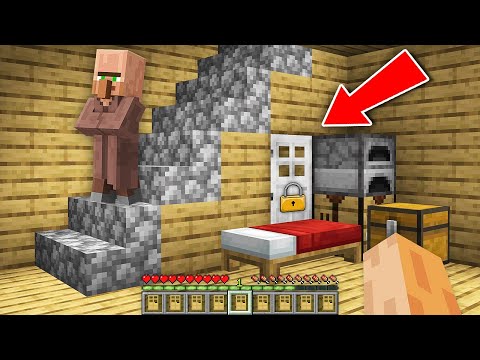 Diamond Craft - Minecraft Animations - Who Build this SECRET Base inside VILLAGER HOUSE in My Minecraft World ??? Secret Village House !!!