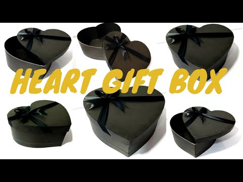 Heart Shaped Paper Gift Box  Heart Box  DIY  Paper Craft Heart Box