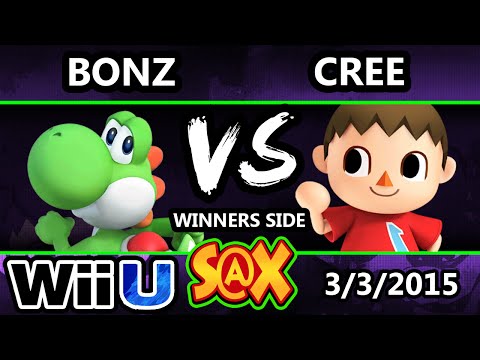 S@X - Bonz (Yoshi) Vs. Cree (Villager) SSB4 Singles Bracket - Smash Wii U - Smash 4